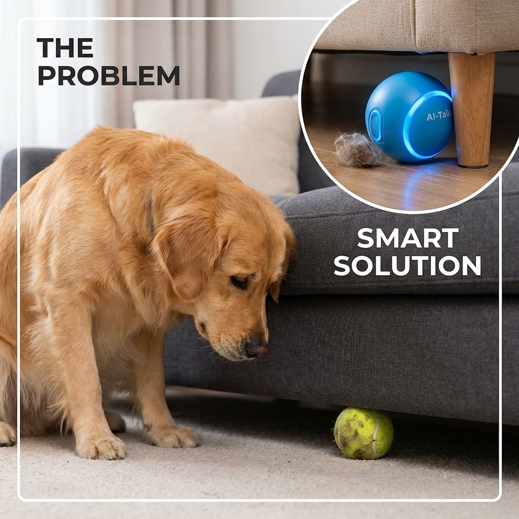 Cozy Paws™ Zen-Pebble: Ultrasonic Calming Tech Pendant