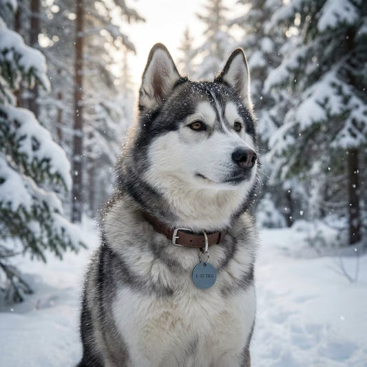 Cozy Paws™ E-ID Tag | NFC Smart Digital Pet ID — Ultra-Thin E-Ink Screen, Tap-to-Update & No App Required